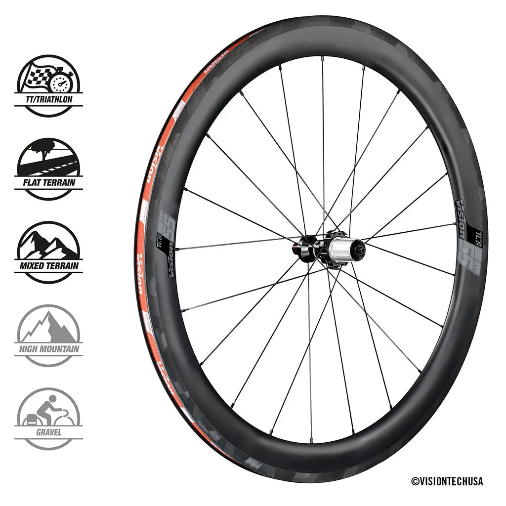 Vision Sc Carbon Wheelset 55Mm - Rim Brake 1