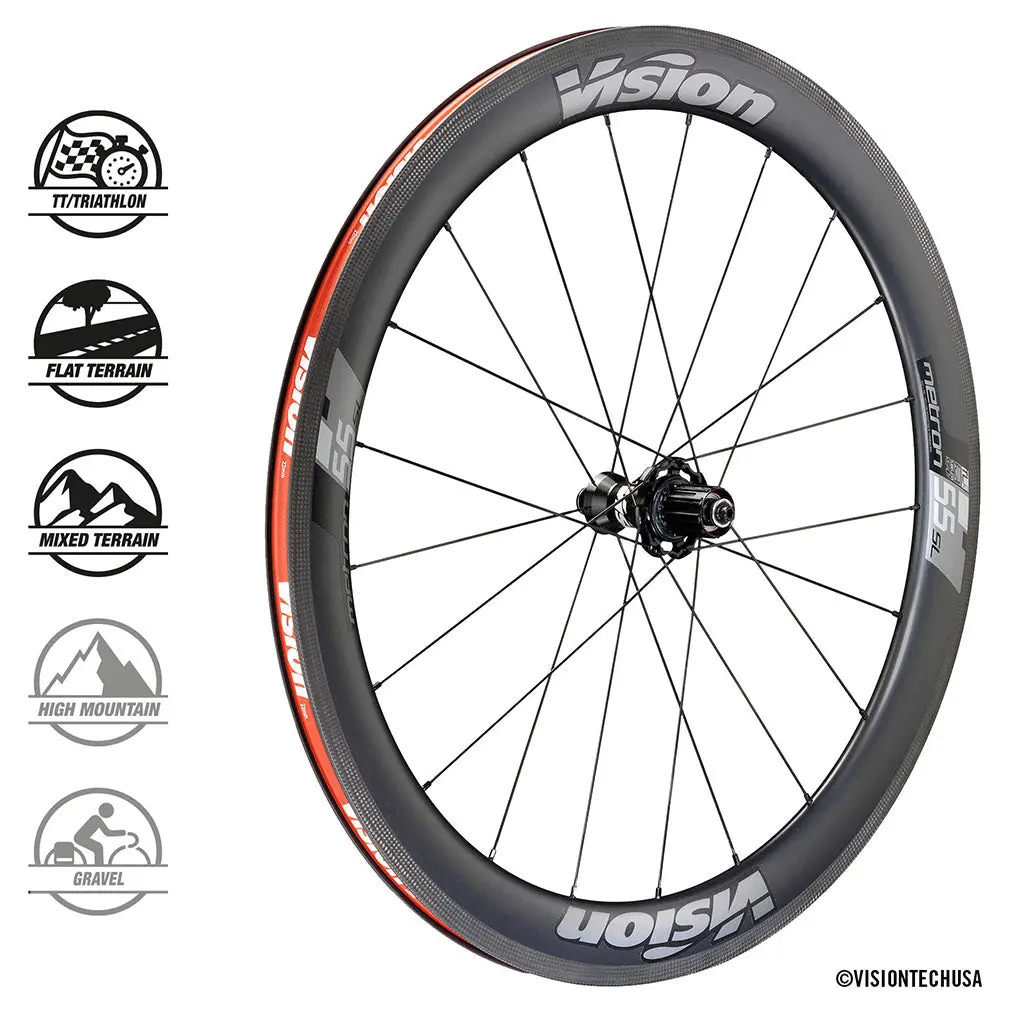 Vision Metron Carbon Wheelset 55Mm - Rim Brake 1