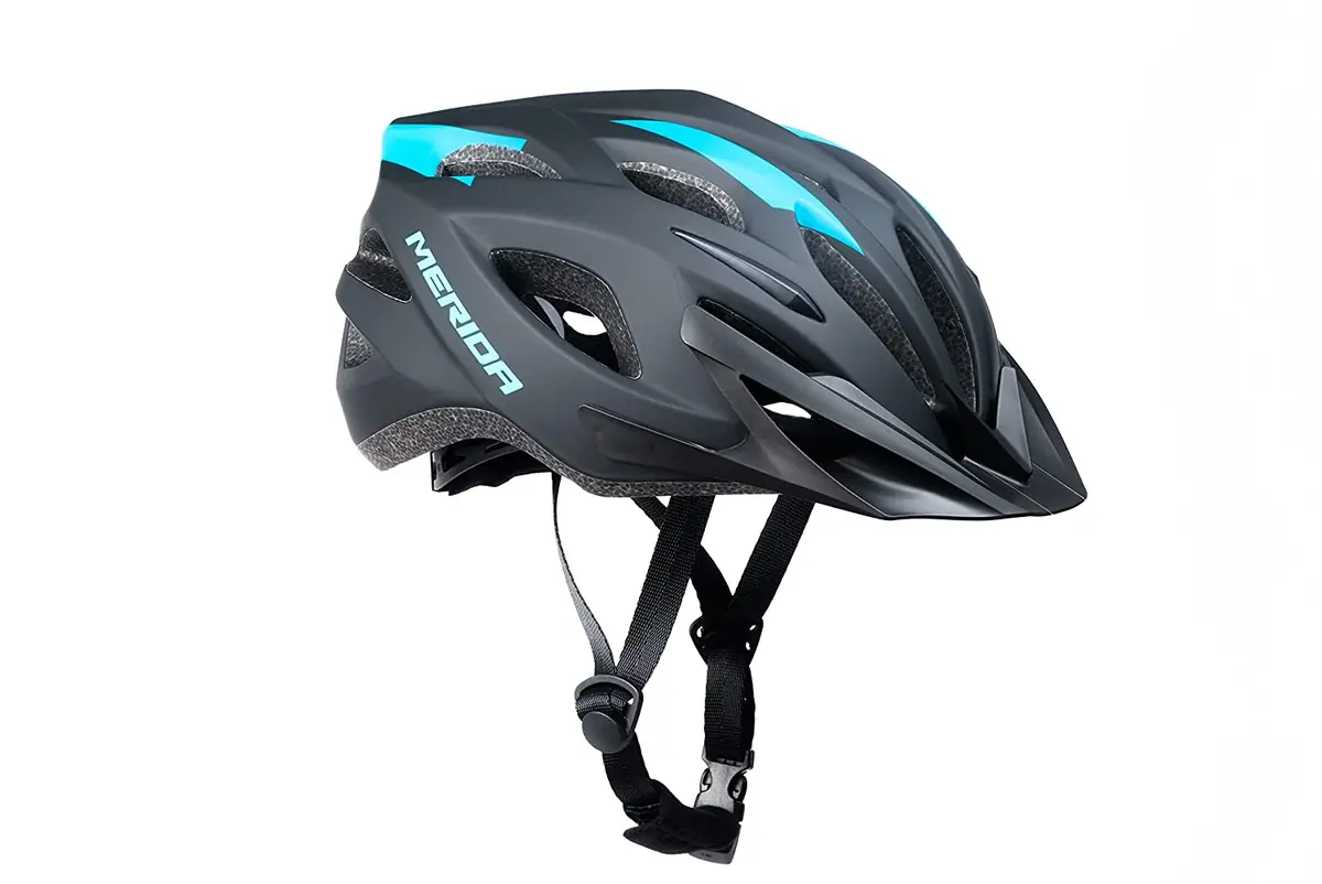 Merida Charger Kj201 Cycle Helmet | Black & Blue 1