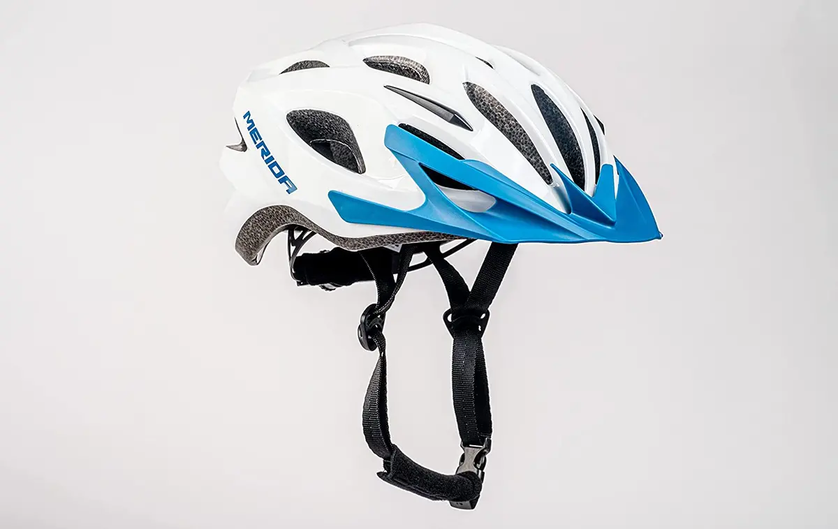 Merida Charger Kj201 Cycle Helmet | White & Blue 1