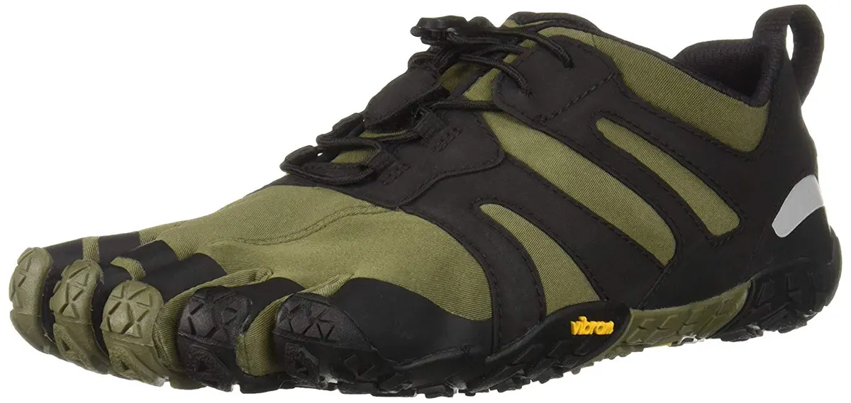 Vibram Fivefinger Men's V-Trail 2.0 Running Shoe - Ivy/Black 1