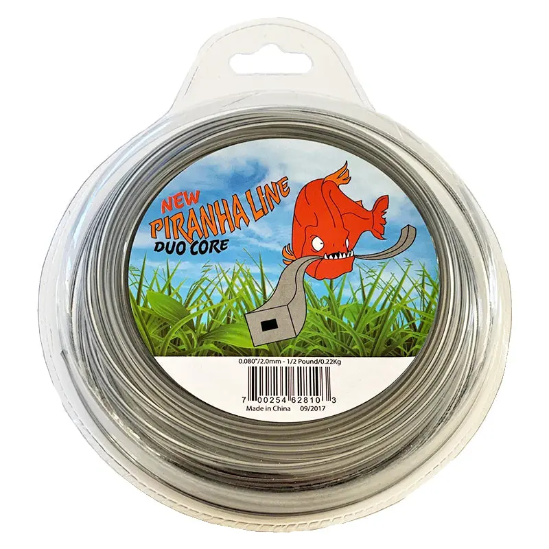 String Trimmer Line Square Duo Core .080" 200 Feet Length 1/2 Pound 1