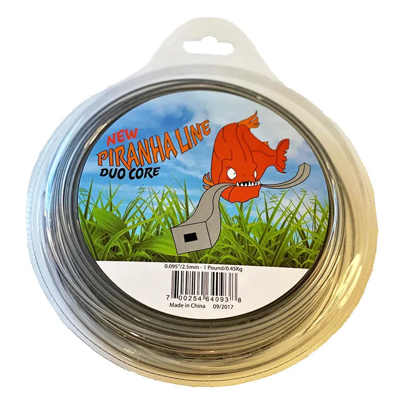 String Trimmer Line Square Duo Core .095" 250 Feet Length 1 Pound 1