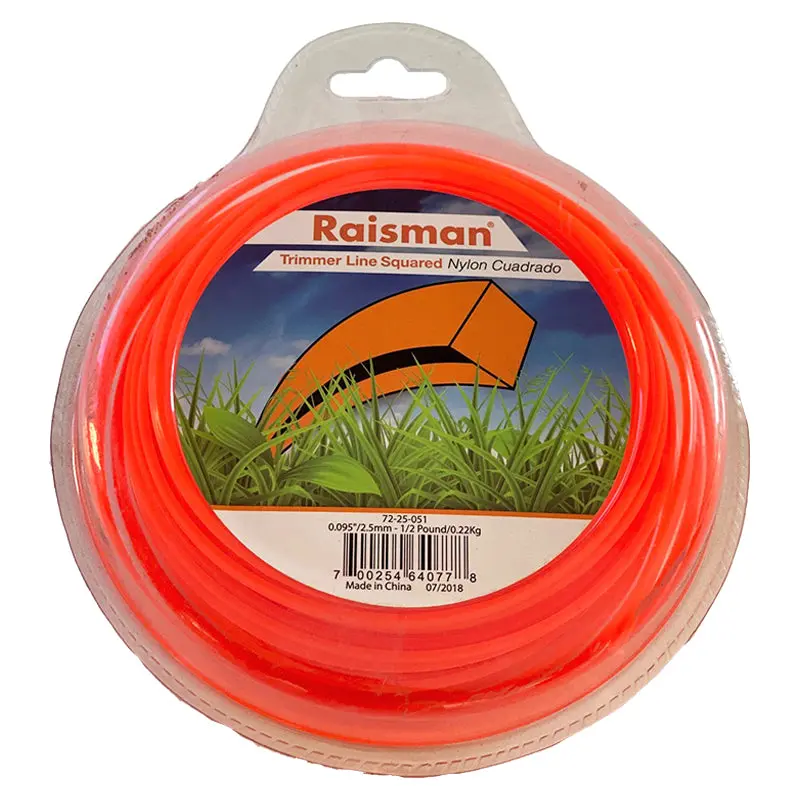 String Trimmer Line Square Orange .095" 125 Feet 1/2 Pound Donut 1