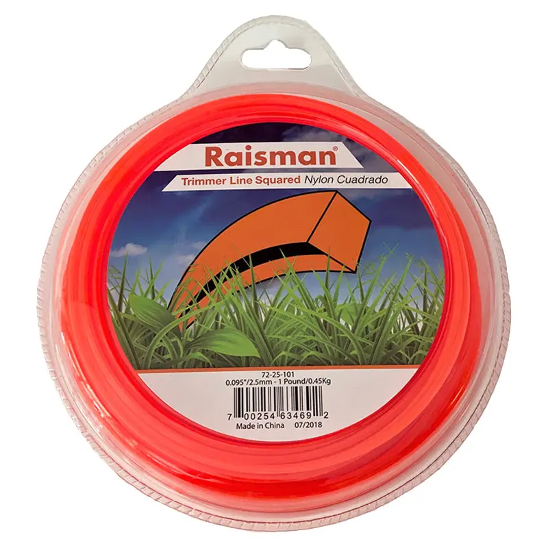 String Trimmer Line Square Orange .095" 240 Feet 1 Pound Donut 1