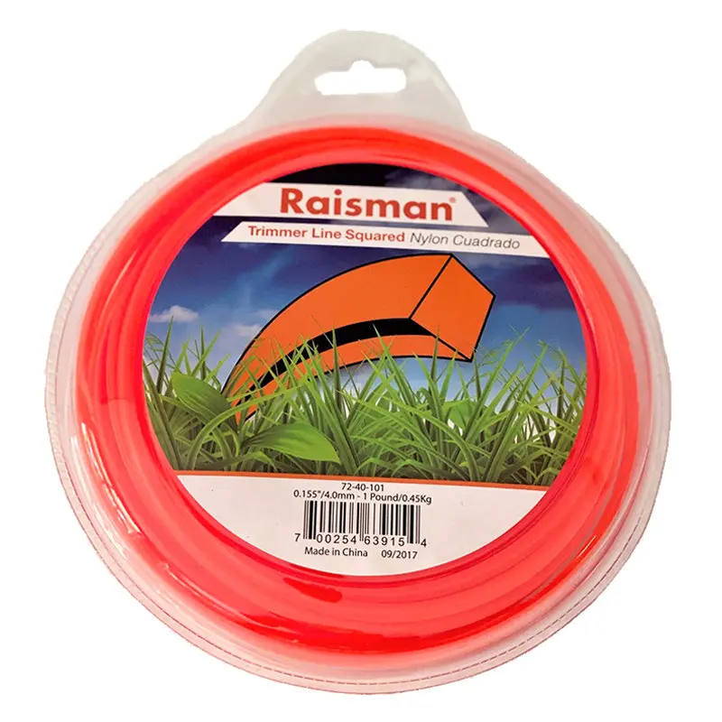 String Trimmer Line Square Orange .155" 100 Feet 1 Pound Donut 1