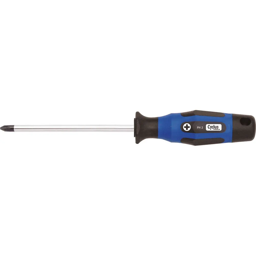 Cyclus Tools Screwdriver Phillips Ph 1X100 Black Tip, Multicomponent Handle 1
