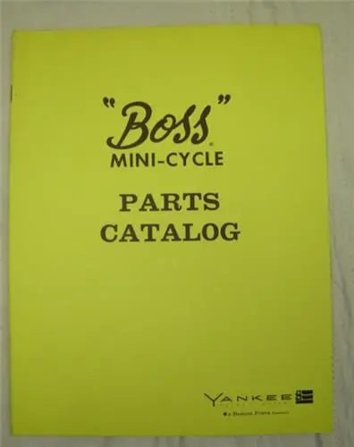 Boss Minicycle Parts Catalog Nos 1