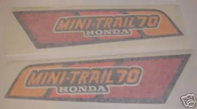 Honda Ct70 '79 Main Frame Decals 1979 1