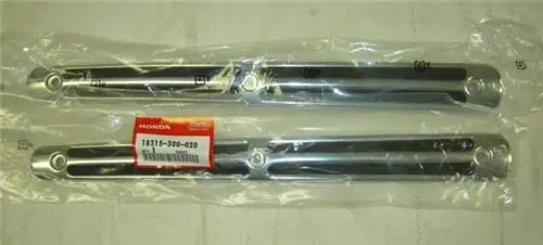 Heat Shield Set Honda Cb750 Exhaust Muffler  K1-76 Oem 1