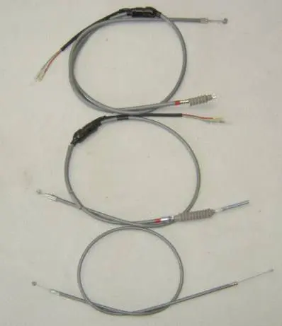 (01D) Honda Z50 K2 Minitrail Reproduction Gray Cable Set Throttle And Brake Cables 1