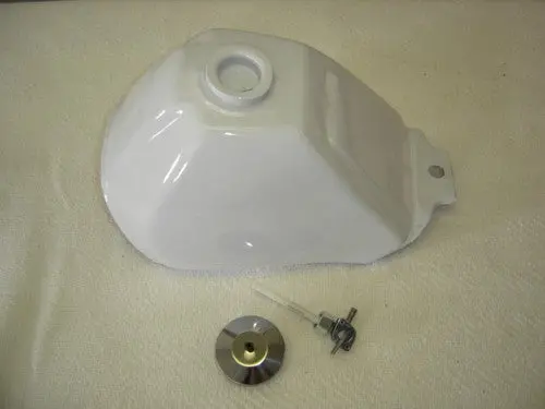 (04) Gas Tank Z50r 1988-99 White 1