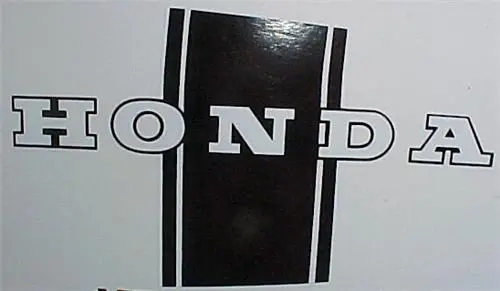 Honda Ct70 K0 3 Speed Main Frame Decal Set 1