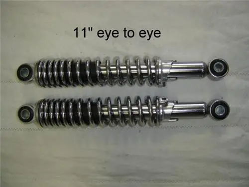 Rear Shock Set Honda Sl70 Xl70 Xr75 Chrome 1
