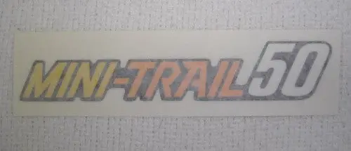 (13E) Decal Side Honda Z50 1978 Minitrail  Left Side Cover 1