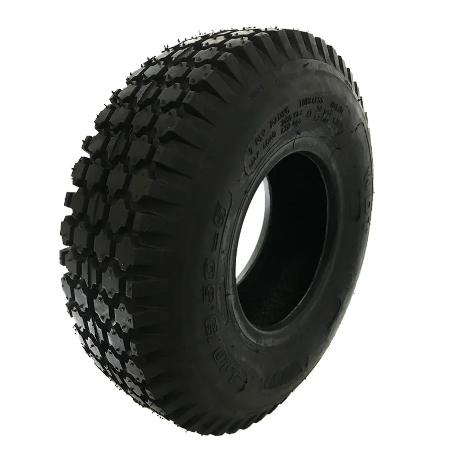 Tire 4.10X3.50-5 Stud Tread 2Ply Tubeless 4.10X3.50X5 410X350x5 68-021 1