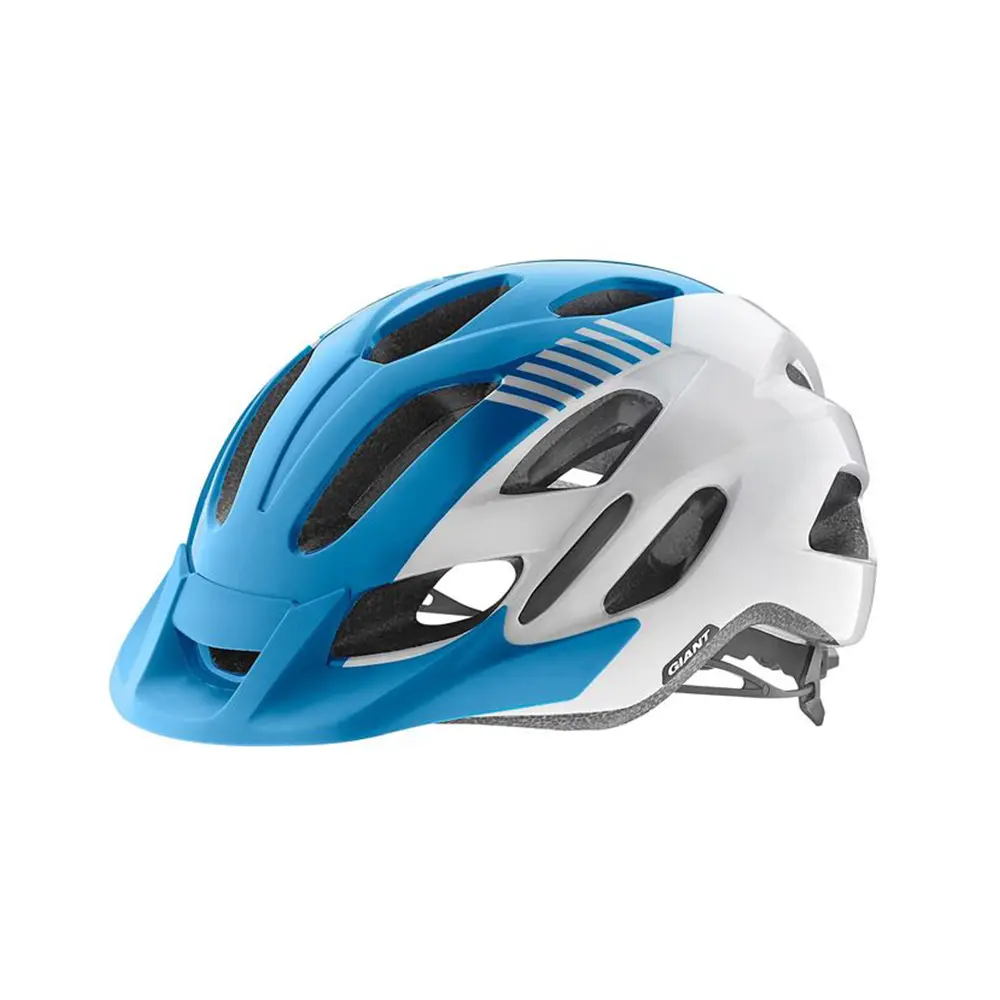 Giant Compel Cycle Helmet | Gloss White/Blue 1