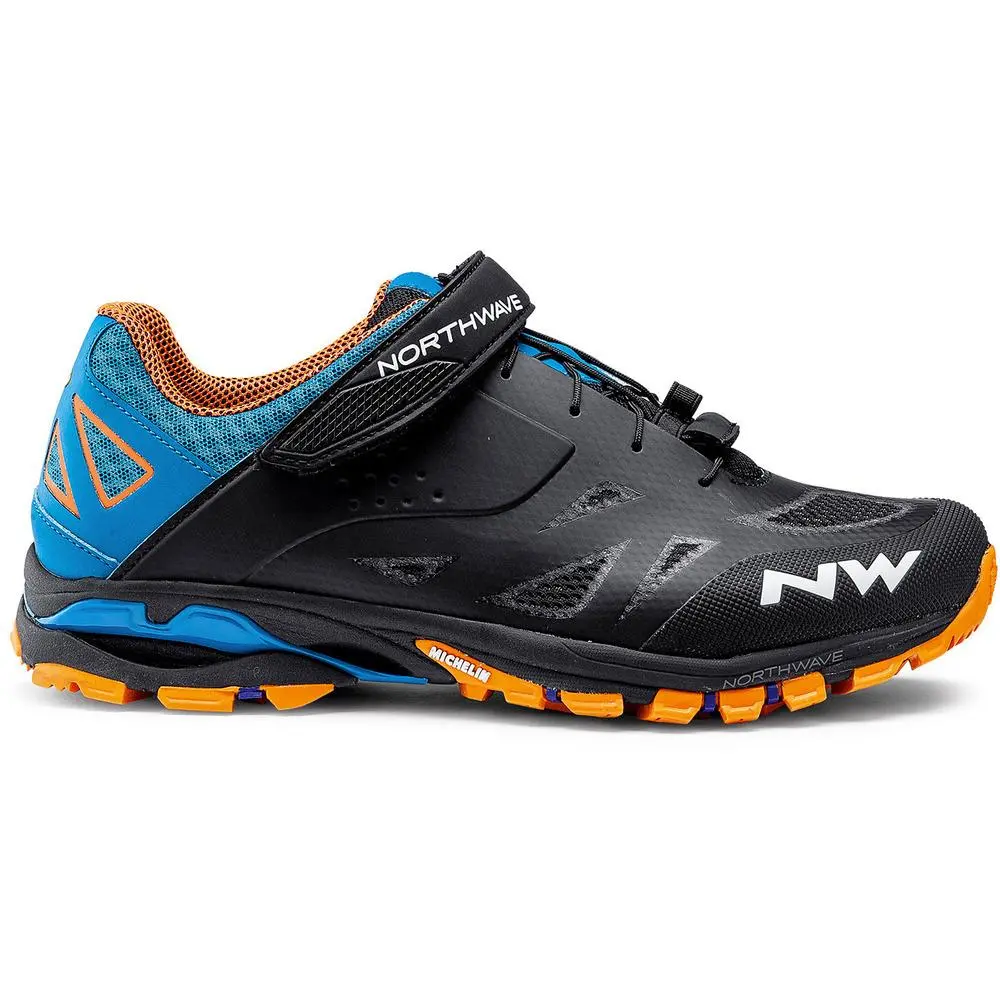 Northwave Spider 2 Mtb-Am Shoes - Black/Blue/Orange 1
