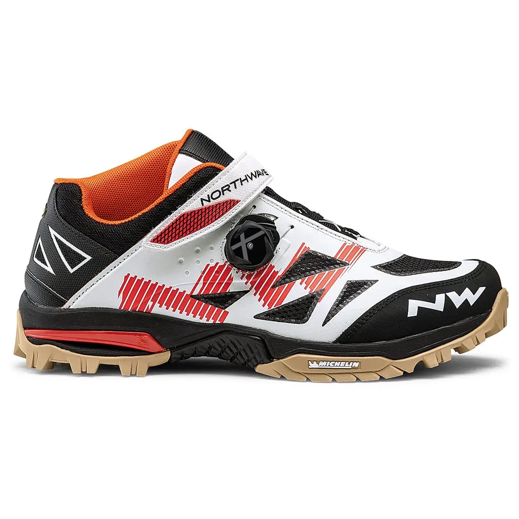 Northwave Enduro Mid Shoes - Off White/Orange 1