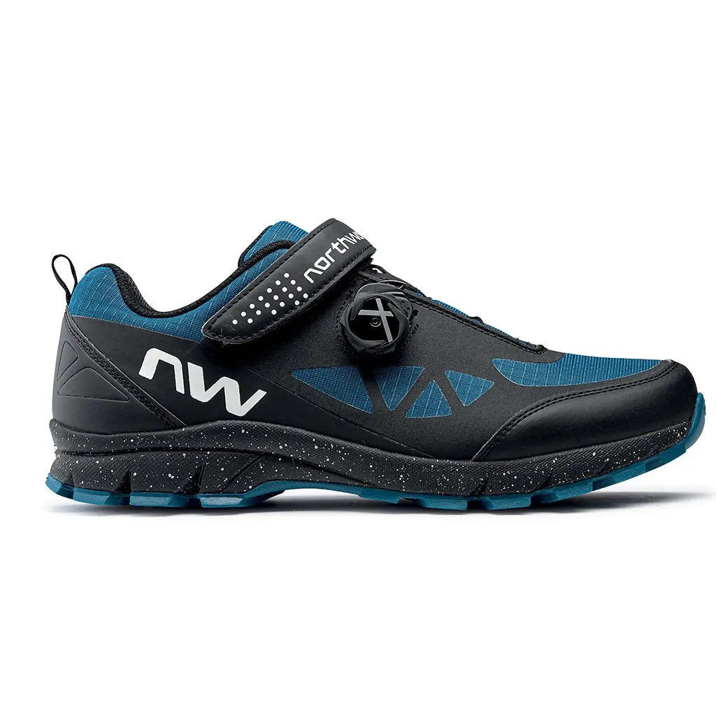 Northwave Corsair Shoes - Black/Blue Coral 1