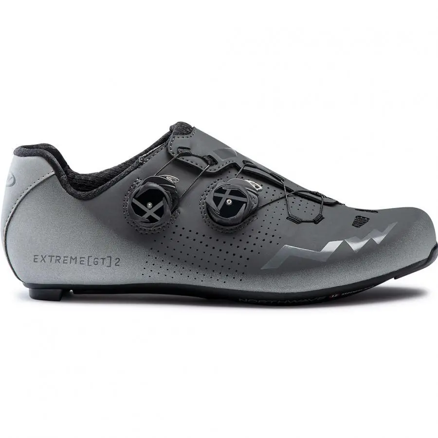 Northwave Extreme Gt 2 Shoes - Anthra/Silver Reflective 1