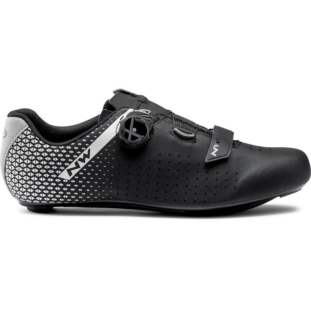 Northwave Core Plus 2 Wide Shoes - Black/Silver 1