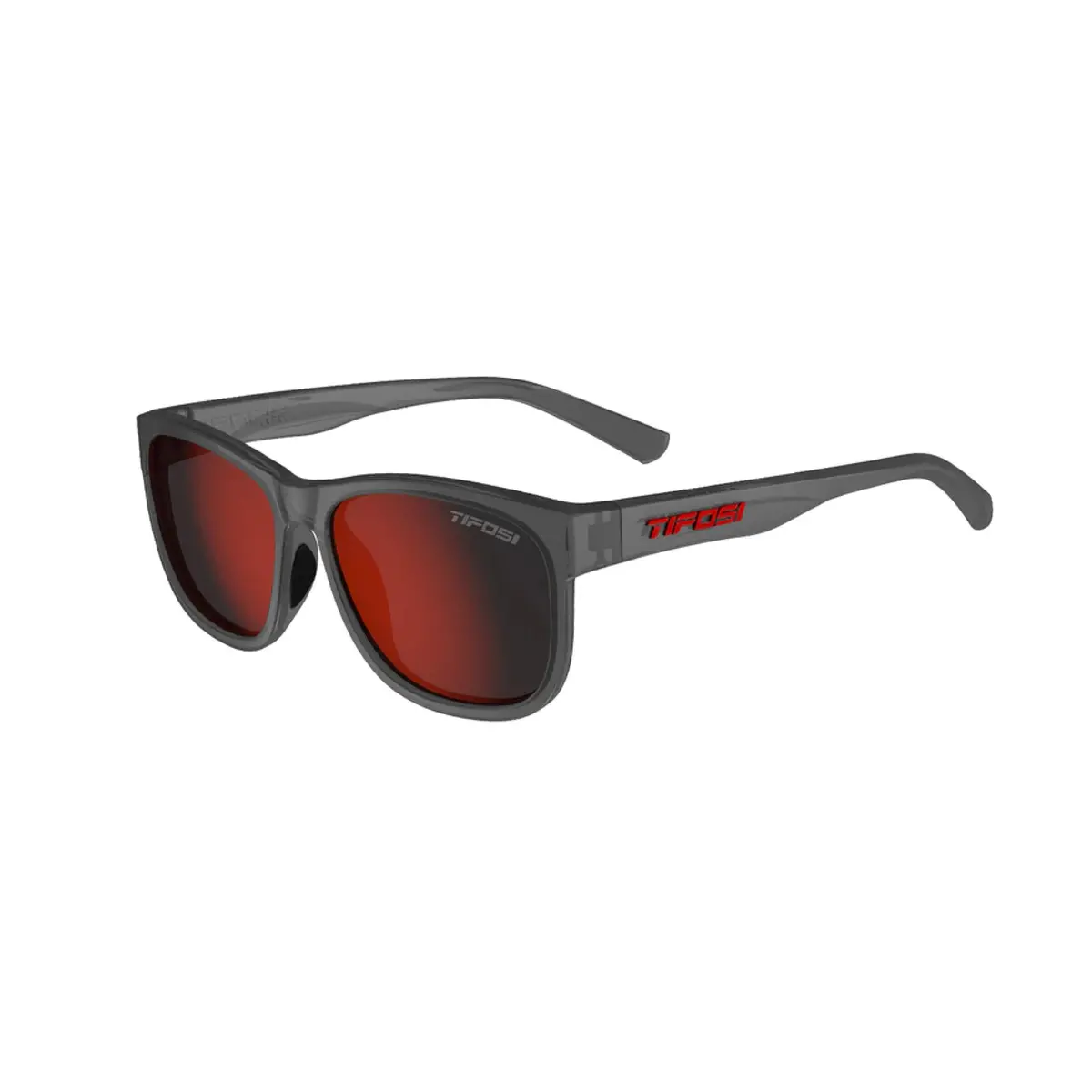 Tifosi Swank Xl Sunglasses - Satin Vapor Smoke Red 1