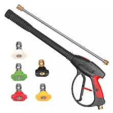 High-Pressure Washer Gun 4000 Psi Adjustable 0° To 65° Spray 1