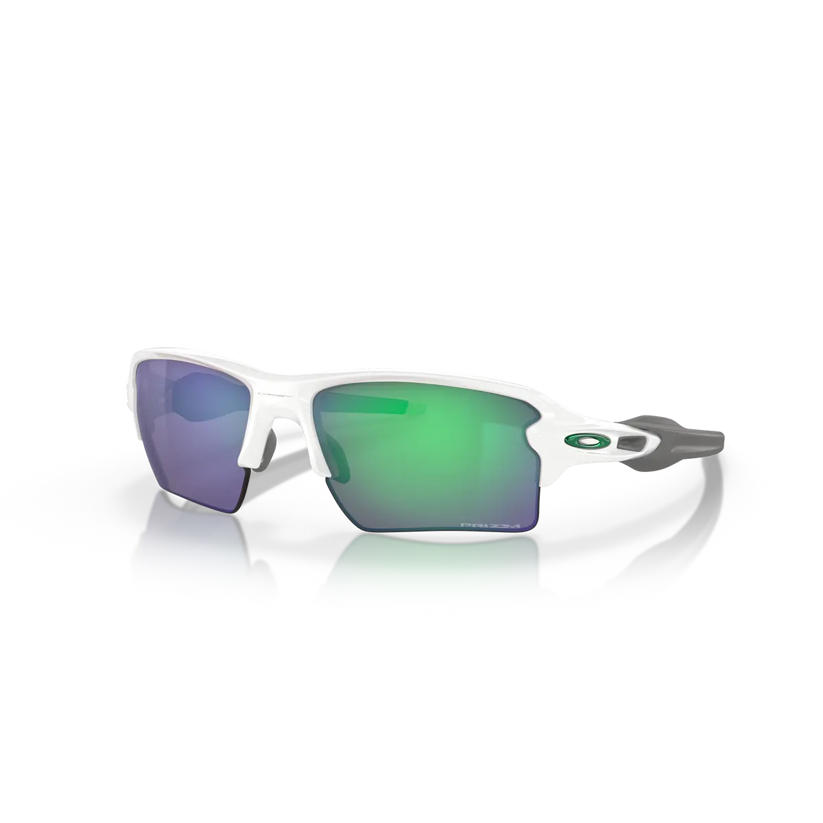 Oakley Flak Prizm Jade Lenses - Polished White Frame 1