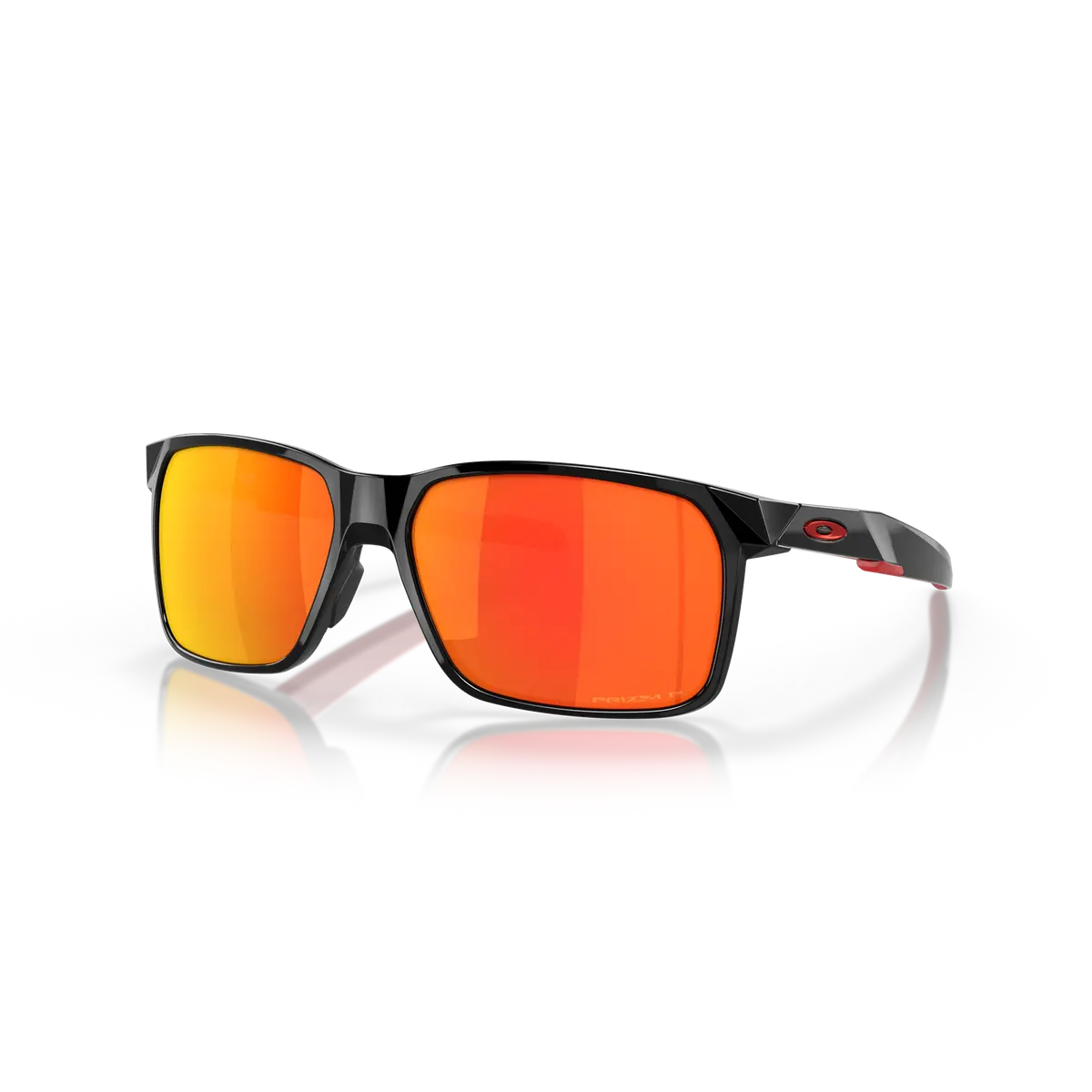 Oakley Portal X Prizm Ruby Polarized Lenses - Polished Black Frame 1