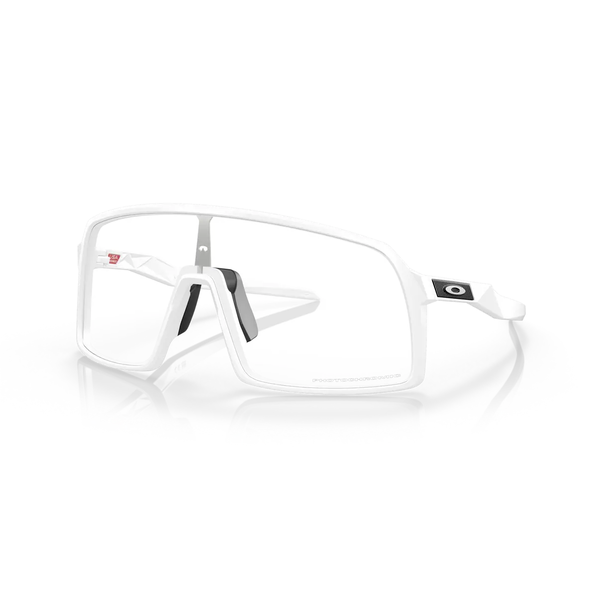 Oakley Sutro White Matte Frame Clear To Black Iridium Photochromic Lenses 1