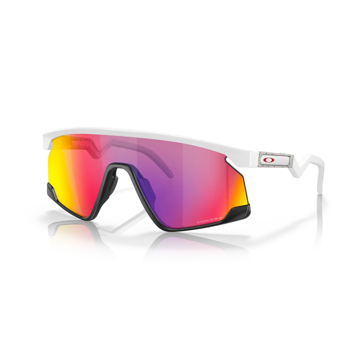 Oakley Bxtr Prizm Road Lenses - Matte White Frame 1