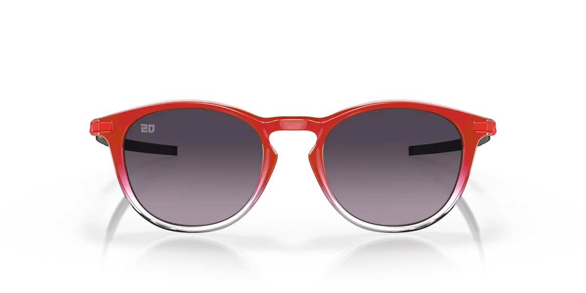 Oakley Pitchman R Fabio Quartararo Prizm Grey Gradient Lenses - Red Fade Frame 2