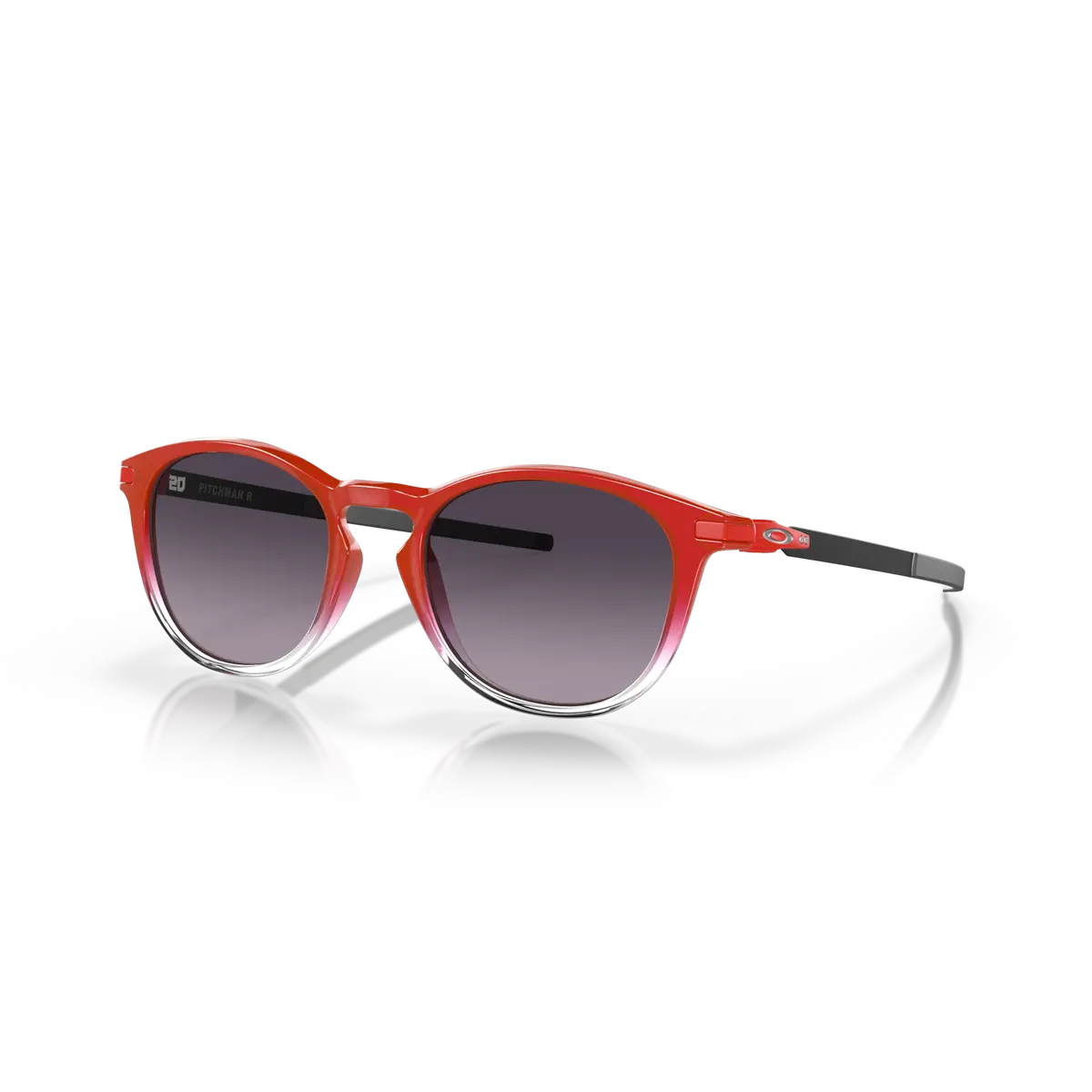 Oakley Pitchman R Fabio Quartararo Prizm Grey Gradient Lenses - Red Fade Frame 1