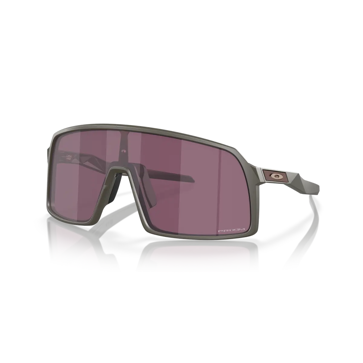 Oakley Sutro Prizm Road Black Lenses - Matte Olive Frame 1