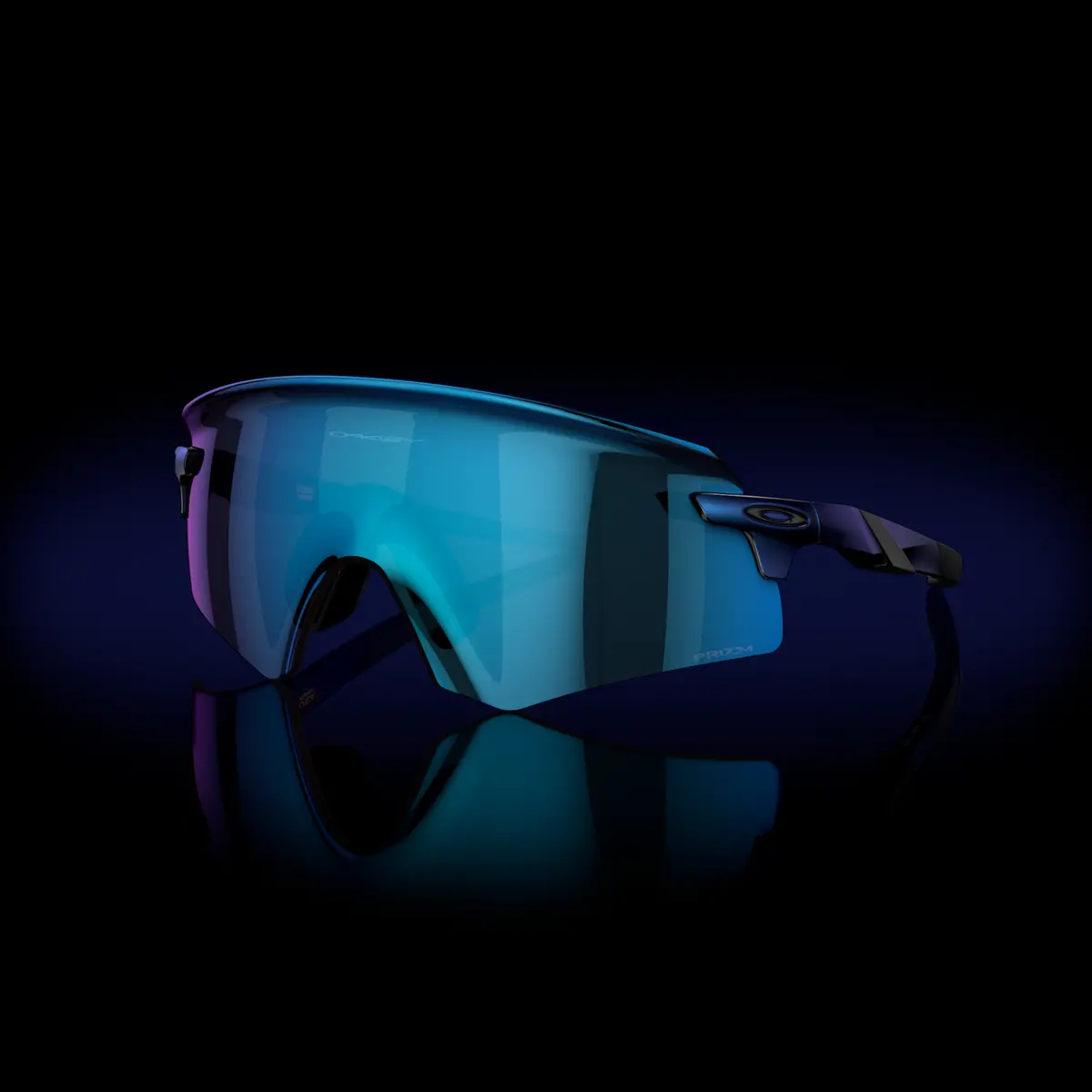 Oakley Encoder Prizm Sapphire Lenses - Matte Cyan/Blue Colorshift Frame 1