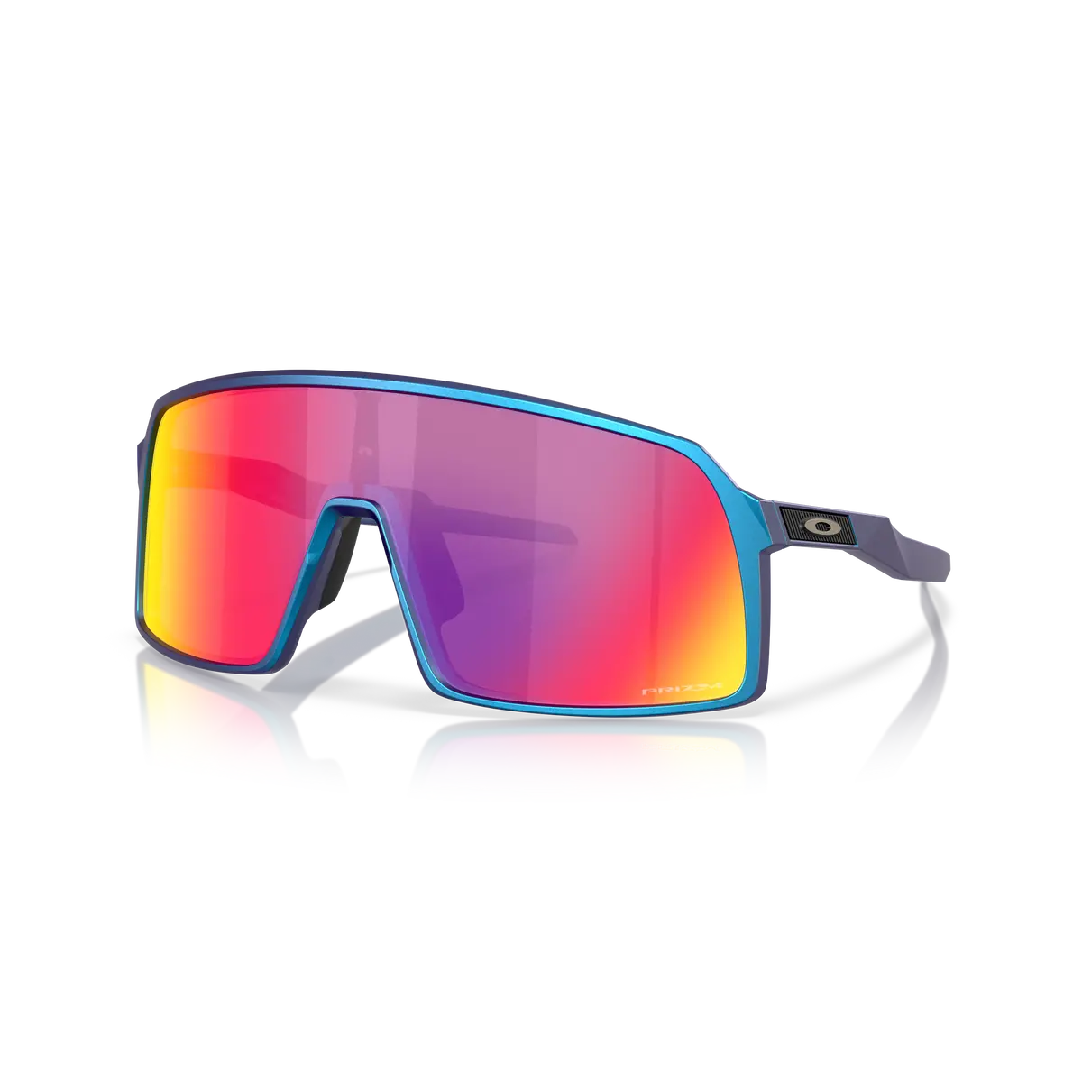 Oakley Sutro Prizm Road Lenses Matte Cyan/Blue Colorshift Frame 1