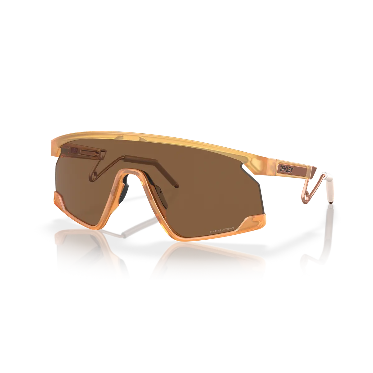 Oakley Bxtr Prizm Bronze Lenses - Matte Transparent Light Curry Frame 1