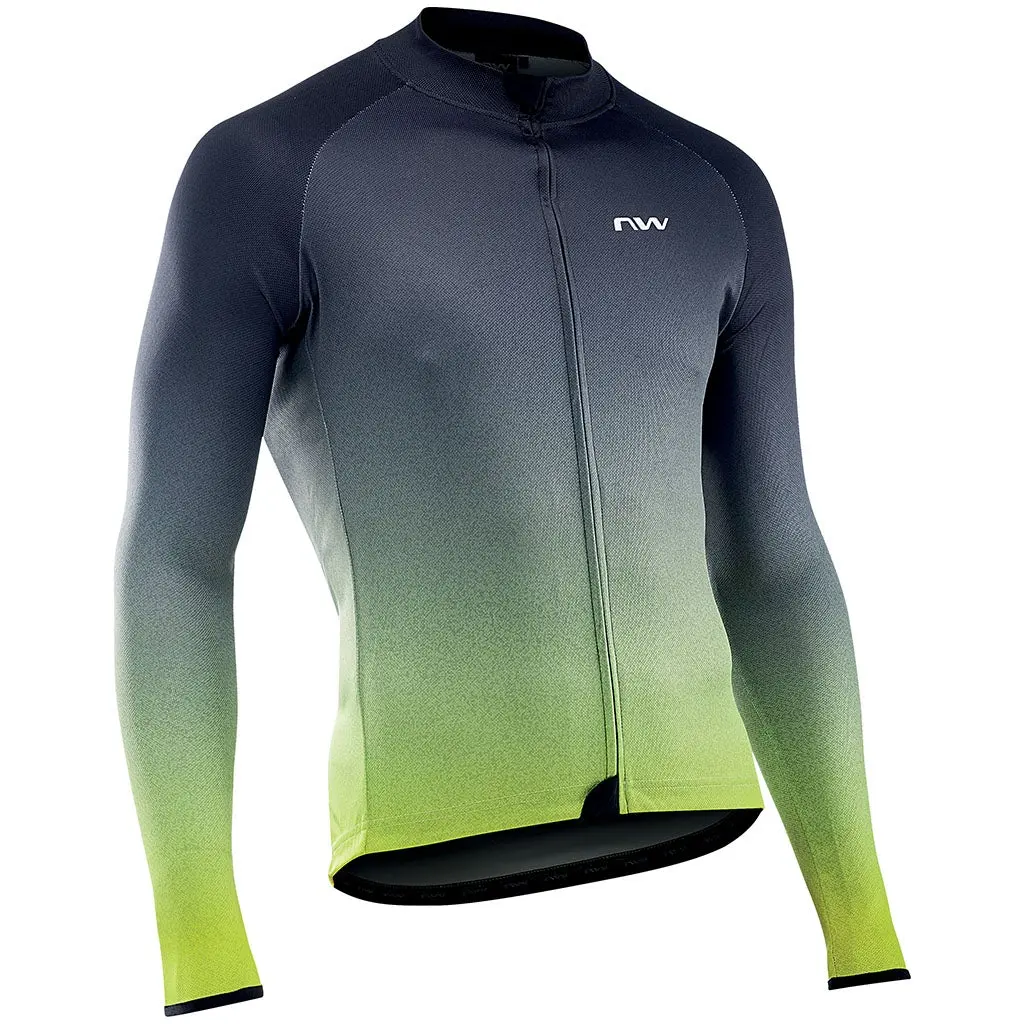 Northwave Blade 3 Long Sleeve Jersey - Anthra/Yellow Fluo 1