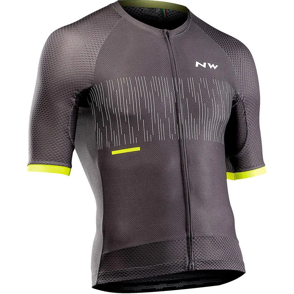 Northwave Storm Air Jersey - Anthra/Yellow 1