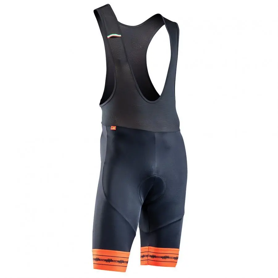 Northwave Wingman Gel Bibshort - Black/Siena Orange 1
