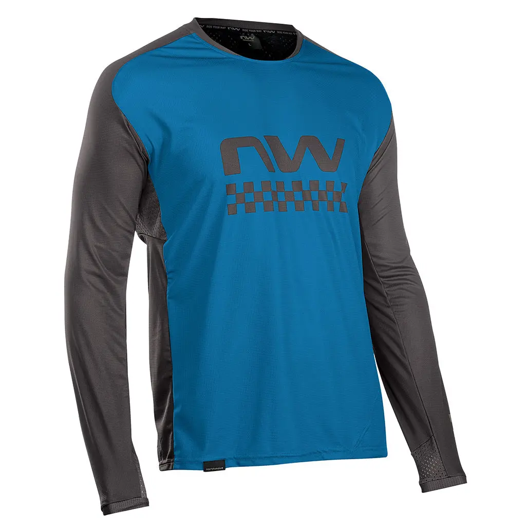 Northwave Mtb Edge Long Sleeve Jersey - Blue/Black 1