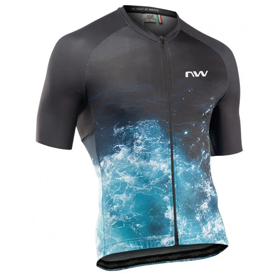 Northwave Water Jersey - Black/Blue 1