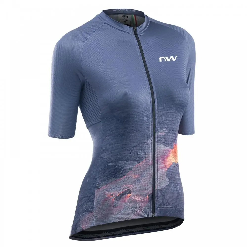 Northwave Woman Fire Jersey - Dark Vapor 1