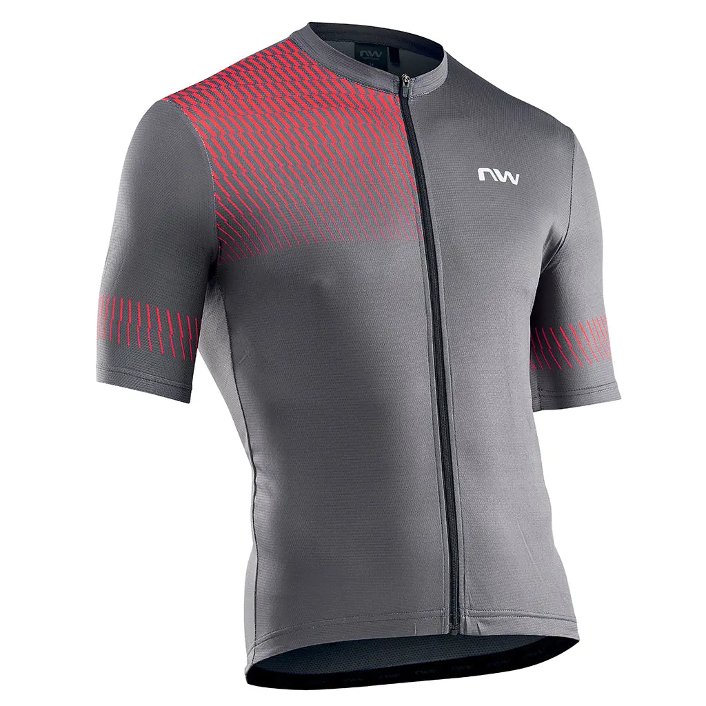 Northwave Origin Jersey - Dark Grey/Red 1