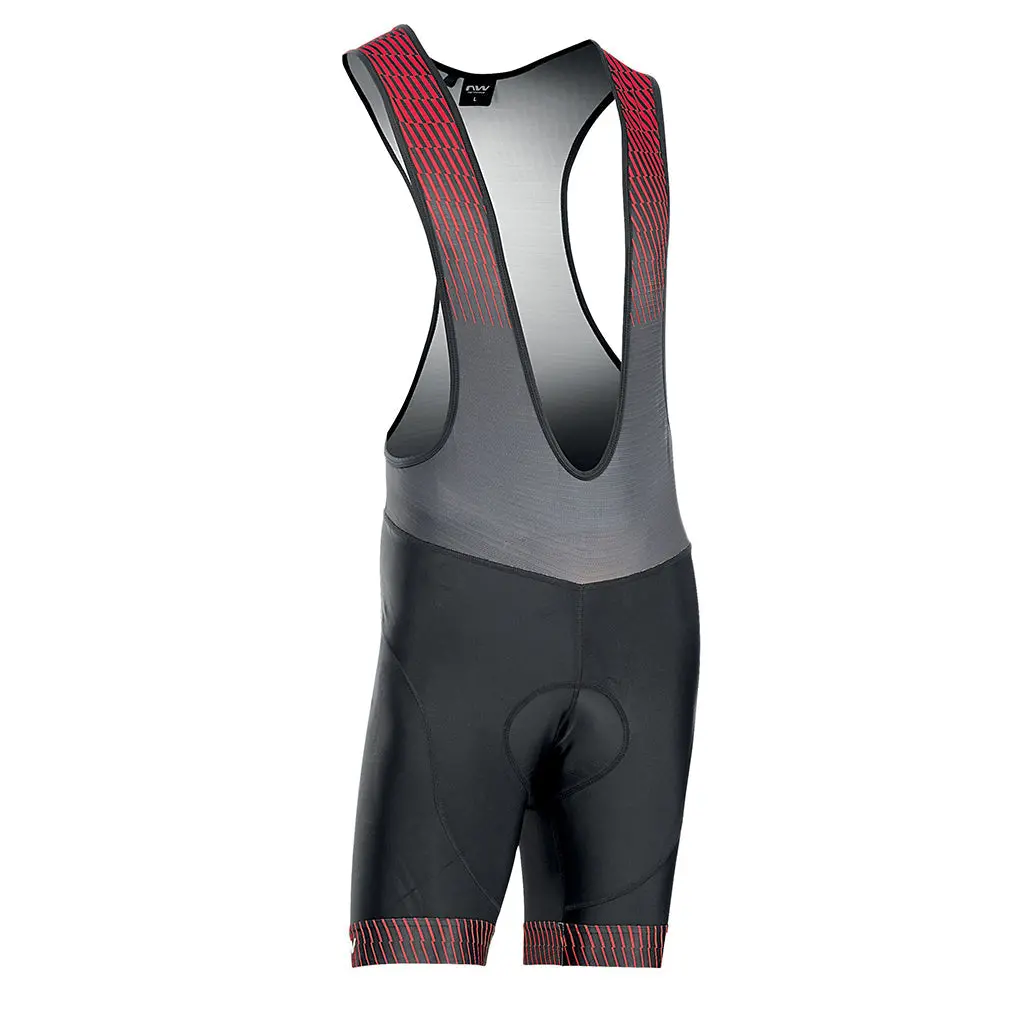 Northwave Origin Bibshorts - Black/Red 1
