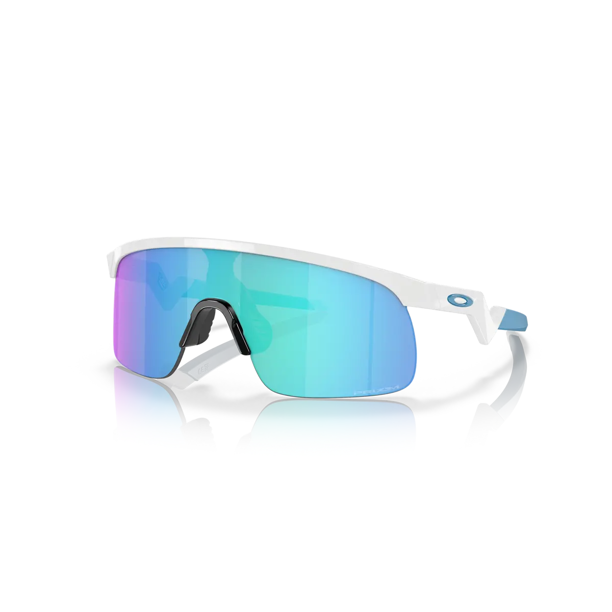 Oakley Resistor Prizm Sapphire Lenses Polished White Frame - (Youth Fit) 1