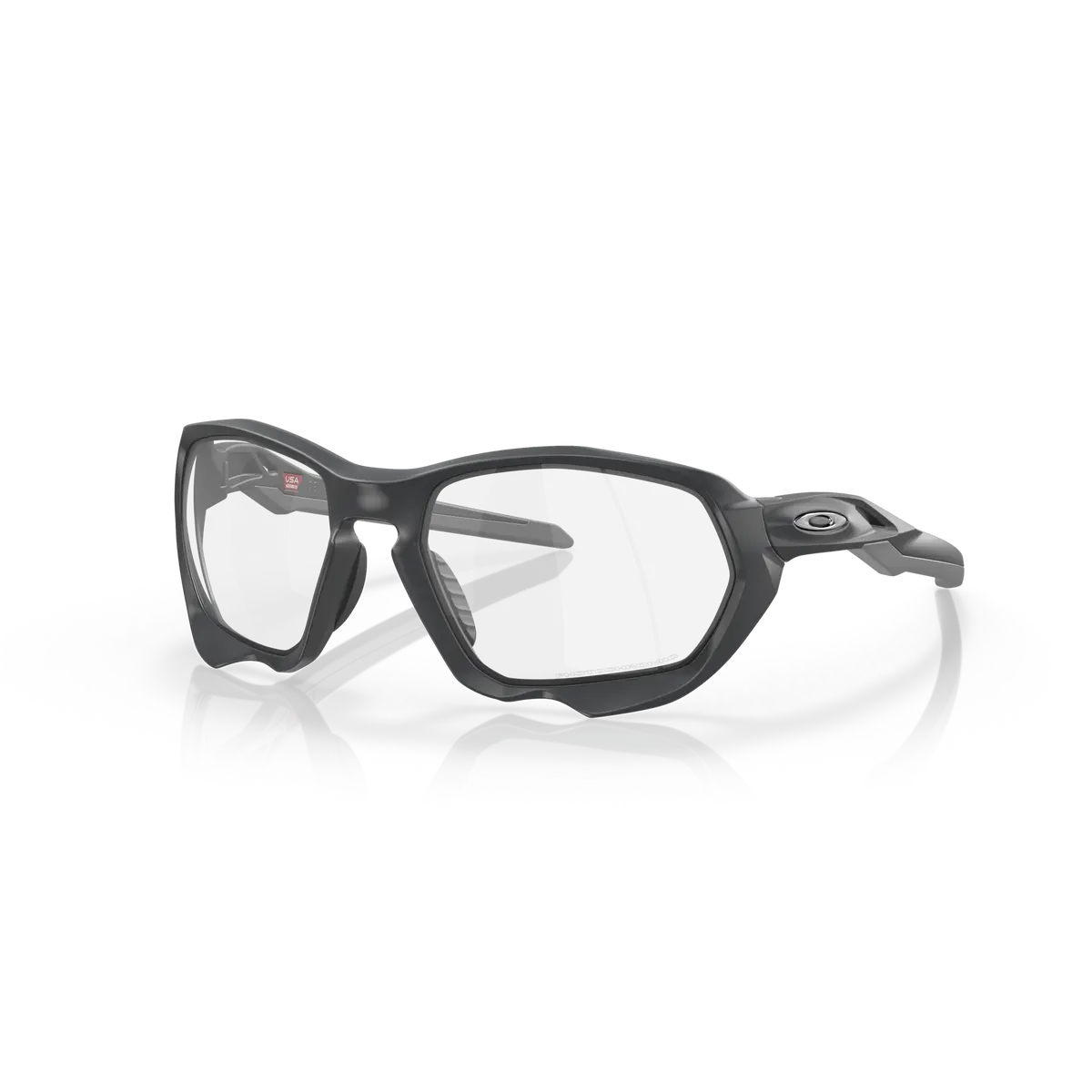 Oakley Plazma Clear To Black Iridium Photochromic Lenses Matte Carbon Frame 1