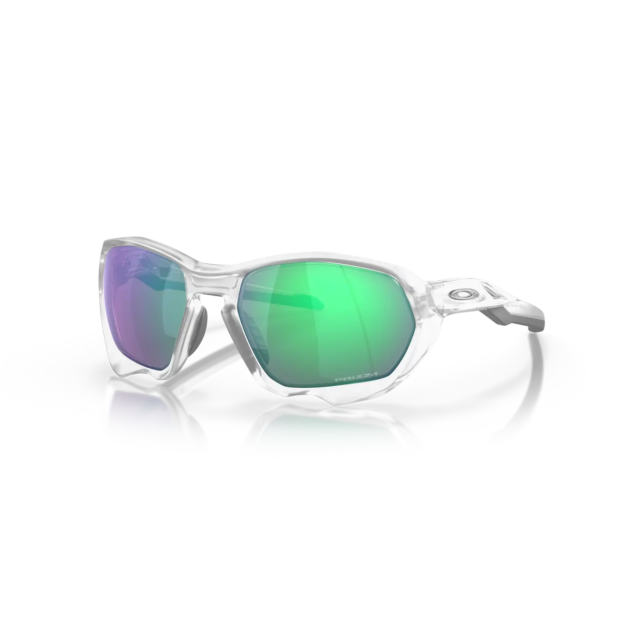 Oakley Plazma Prizm Road Jade Lenses Matte Clear Frame 1