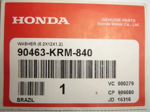 (13) Sealing Washer 6Mm Copper Honda Z50 Ct70 Atc70 Sl70 Oem 2